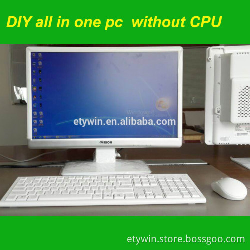 Parts in one pc New inventions DIY all in one pc case with 21.5" LED monitor DIY desktop computer hardware case pc